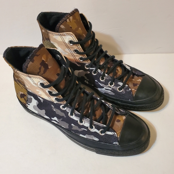 Converse Chuck Taylor All Star 70 Hi Patchwork Blocked Camo Black W8.5 M… - Picture 3 of 15